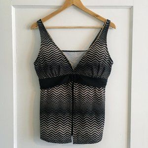 Jones New York tankini swim top, 14